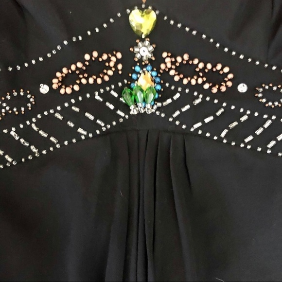 NWOT Lapis Black. Backless, flowing dress. V neckline.  medium - Picture 3 of 10